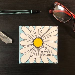 4x4” Canvas Painting | DECOR “Sweet Friend”